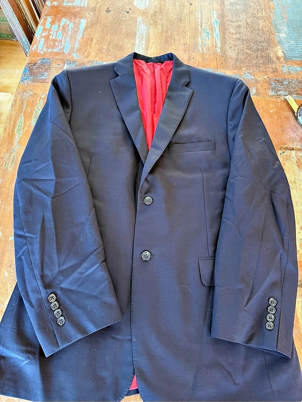 Tim Mastel Men's Blue Two-Button Blazer